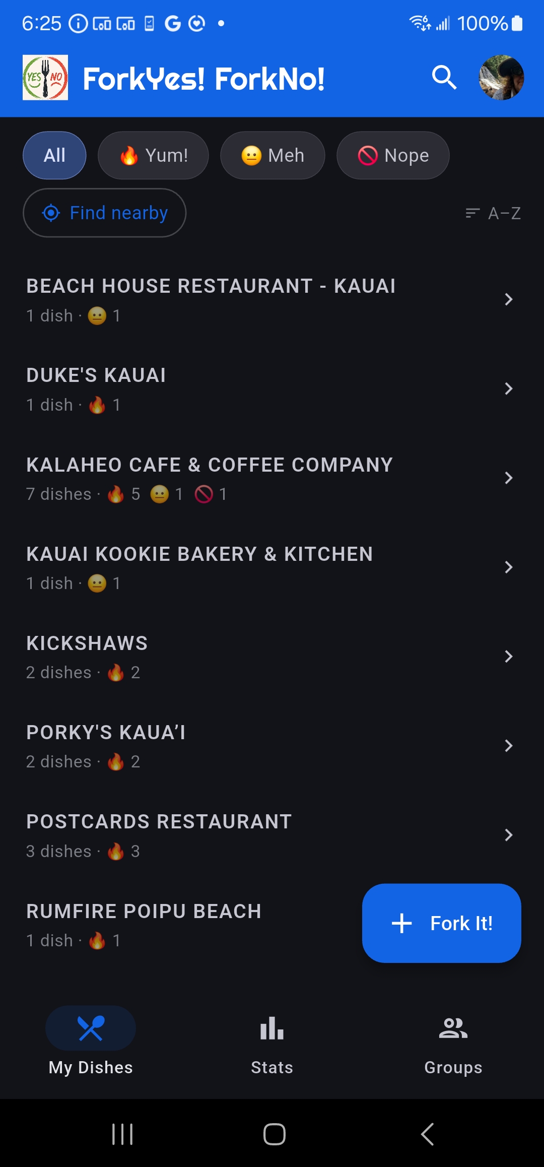 Home screen collapsed